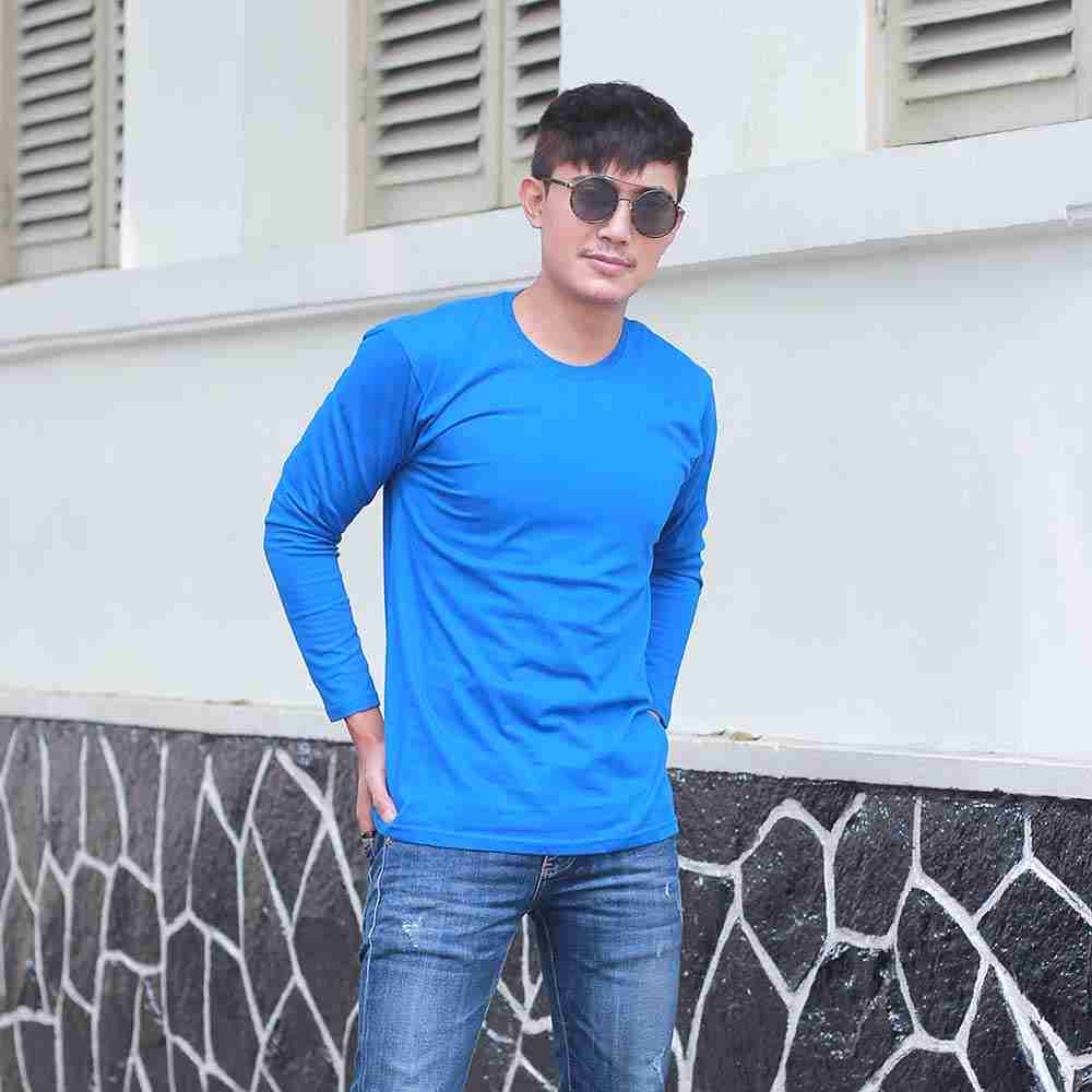 Kaos Polos Lengan Panjang Pria Mavvis VS 013