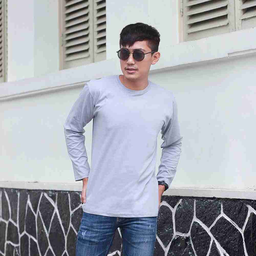 Kaos Polos Lengan Panjang Pria Mavvis VS 065