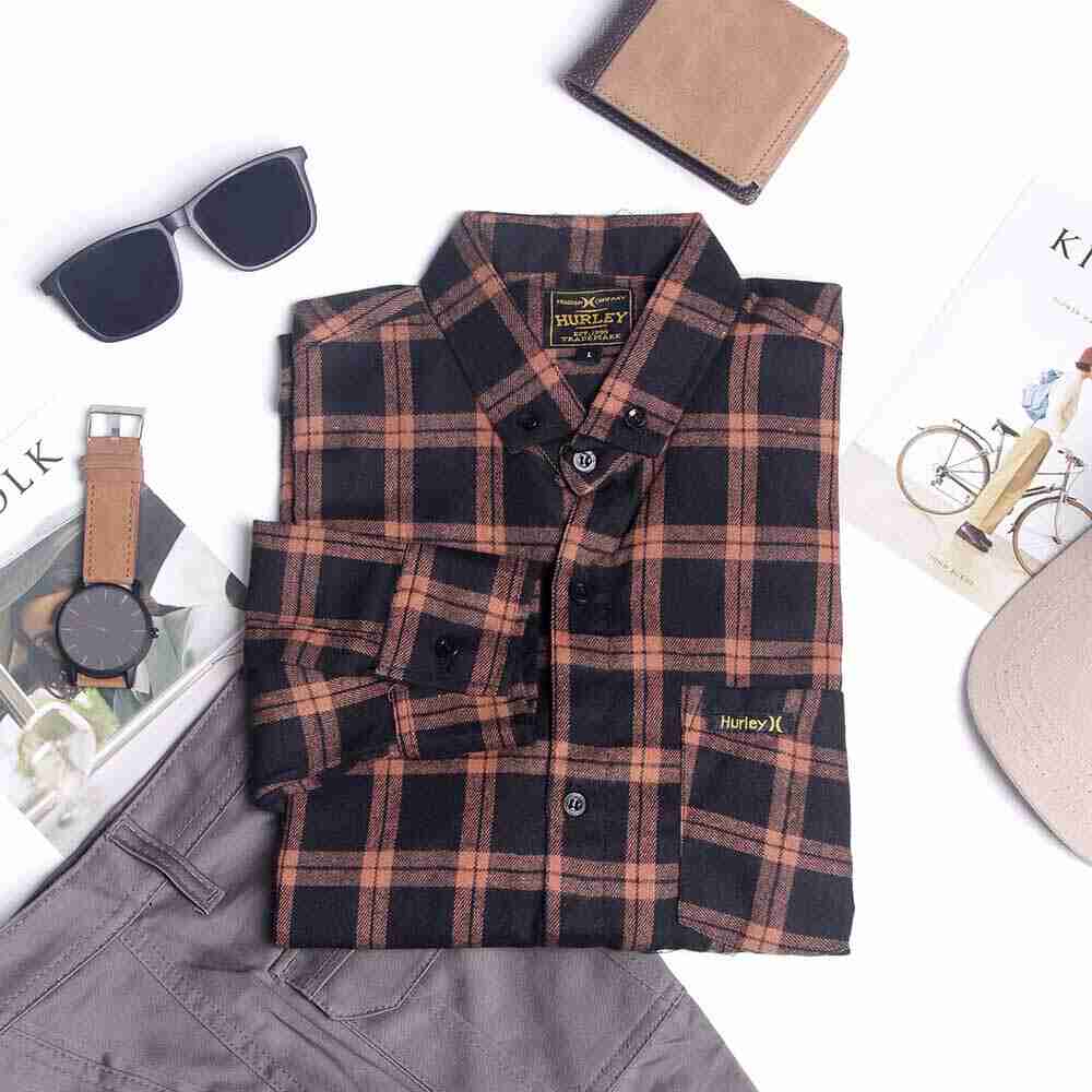 Kemeja Flanel Lengan Panjang Pria Mallevic MLV 194