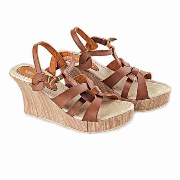 Sandal Wedges Wanita Blackkelly LDI 432