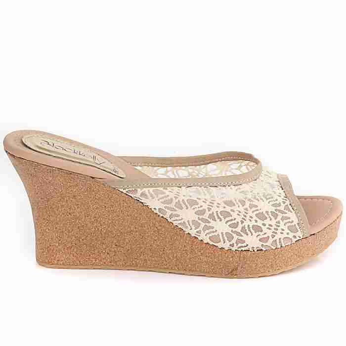 Sandal Wedges Wanita Blackkelly LDO 385