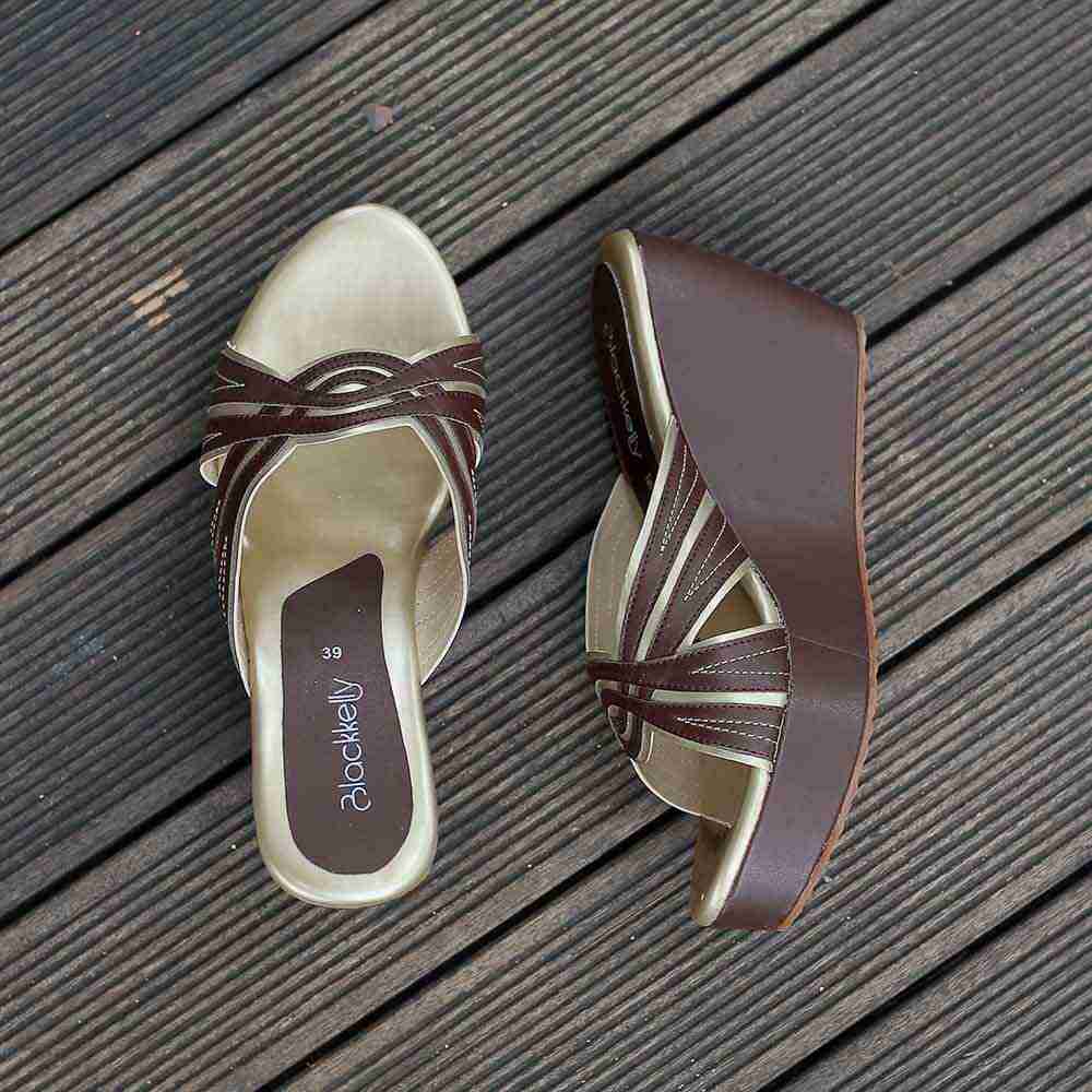 Sandal Wedges Wanita Blackkelly LWA 685