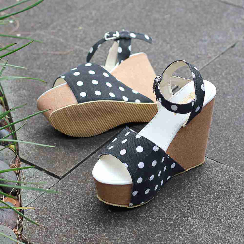 Sandal Wedges Wanita Laica Series LOL 513