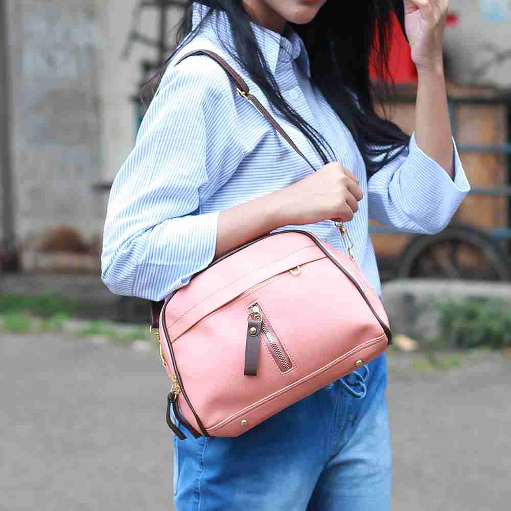 Tas Wanita Monica Pink Salem LP 101